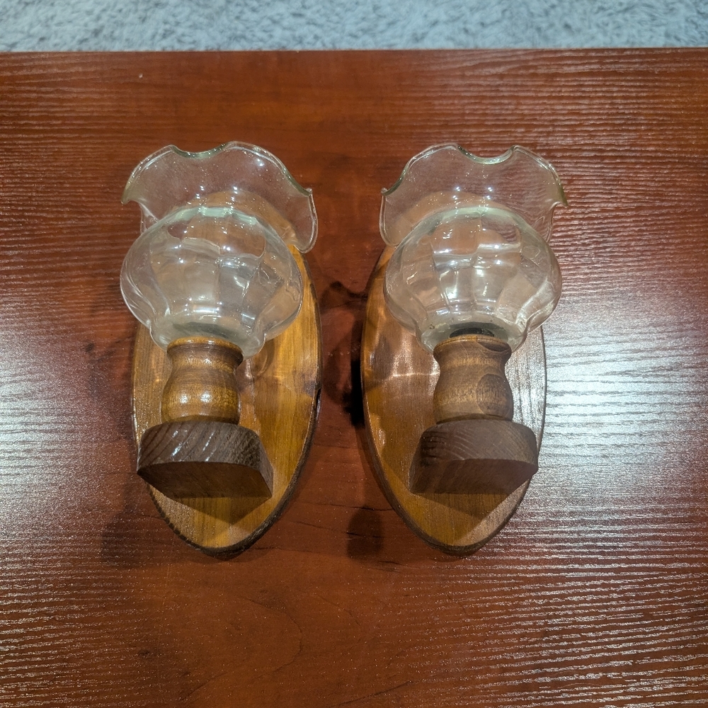Vintage Homco Burwood Wall Sconce Set Of 2